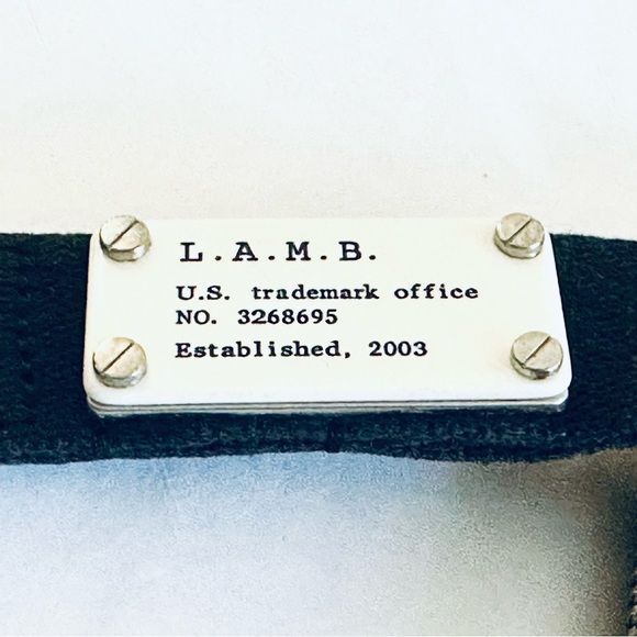 L.A.M.B. Mini Messenger Bag in Black, Pink & Red Lips PVC - Picture 2 of 15